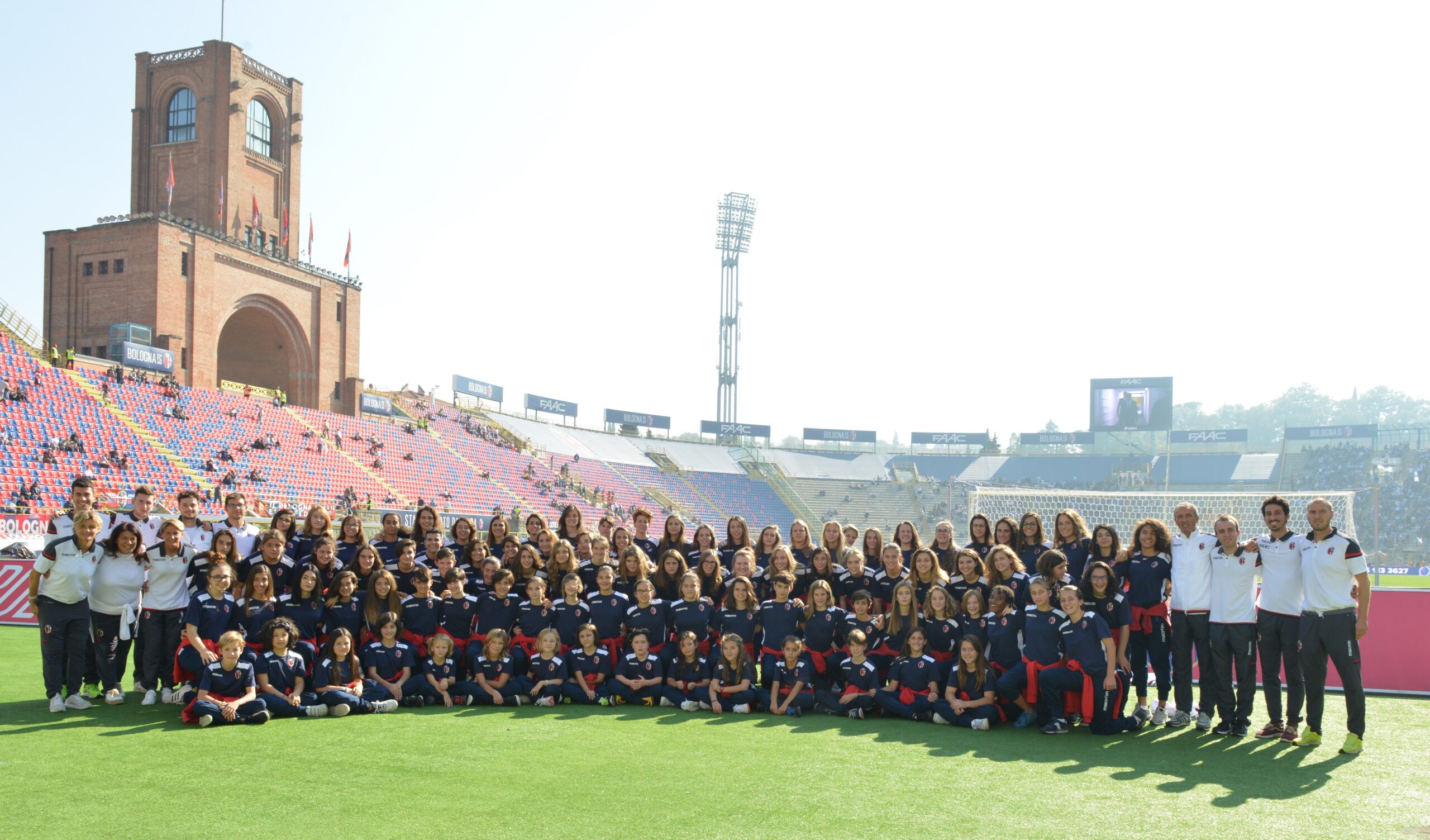 Presentazione settore calcio femminile del Bologna FC allo stadio Dall'Ara