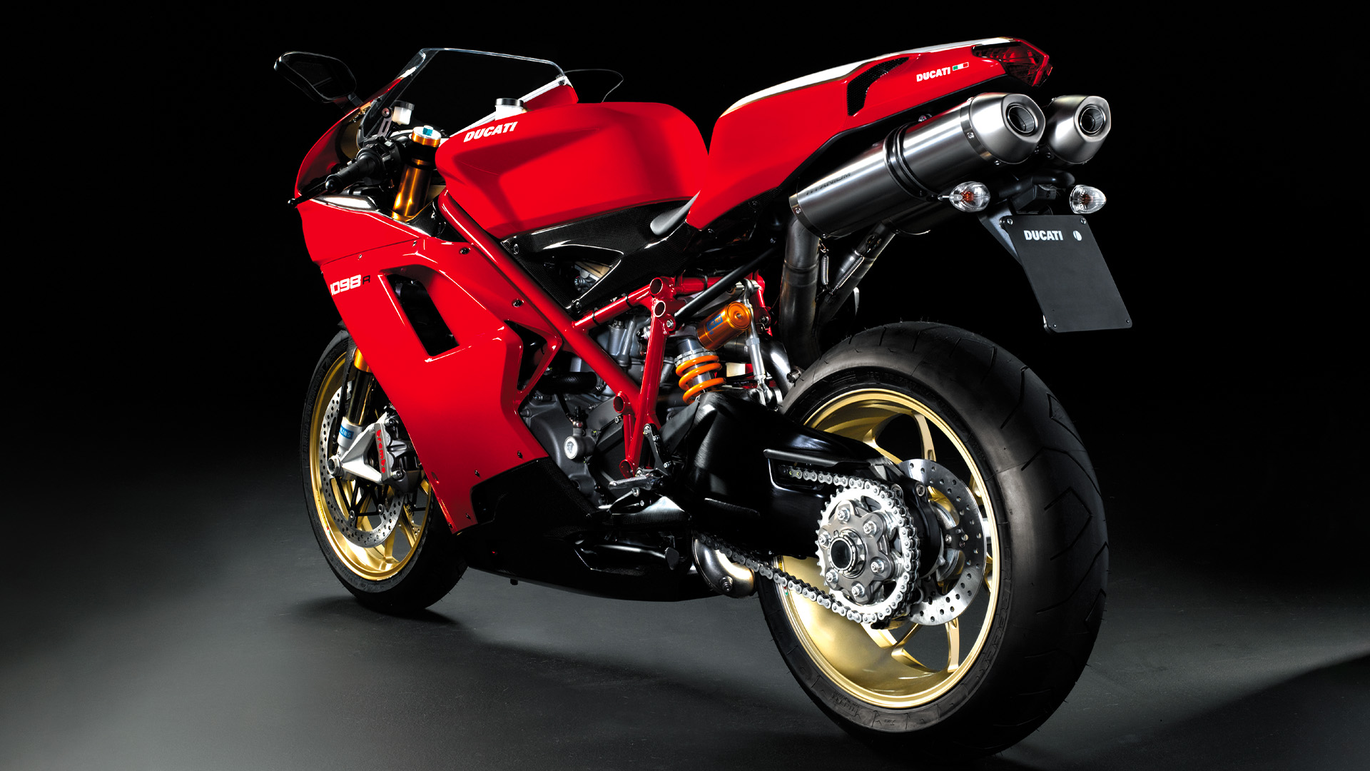 La Ducati 1098 R, certamente la più potente e aggressiva tra le versioni da strada della serie