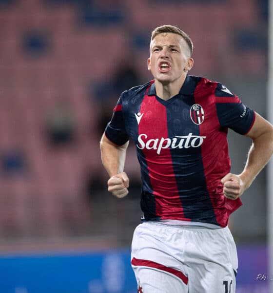 Lewis Ferguson, autore della rete in Bologna-Lazio 1-0 2023-24