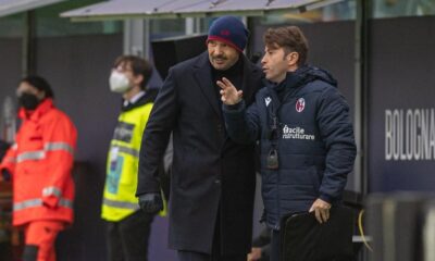 Emilio De Leo e SInisa Mihajlovic (@Damiano Fiorentini / 1000cuorirossoblù.it)