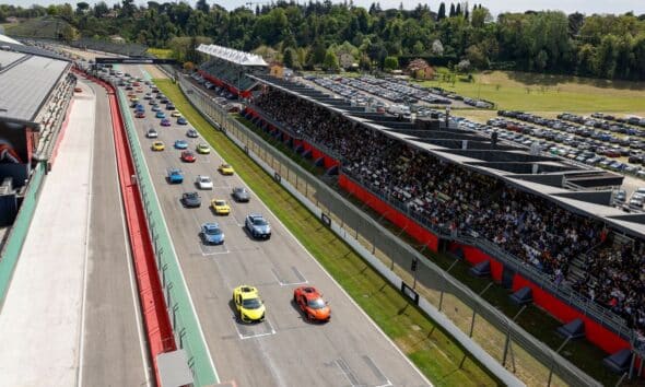 La parata di Lamborghini durante l'evento Lamborghini Arena