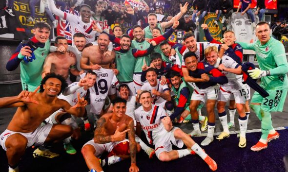 Bologna con maglia di Ferguson