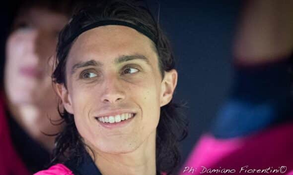 Calafiori in panchina con il Monza (© Damiano Fiorentini)