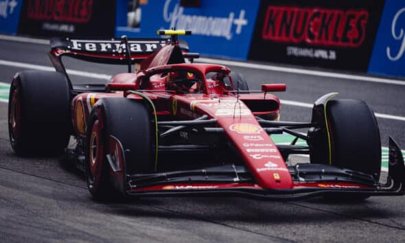 Carlos Sainz in azione a Suzuka