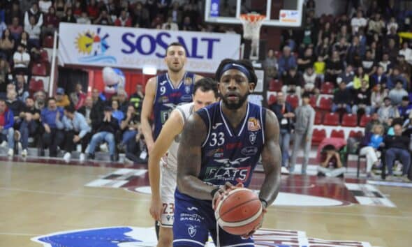 Deshawn Freeman in Trapani - Fortitudo (©Mauro Donati - Fortitudo Flats Service Bologna)