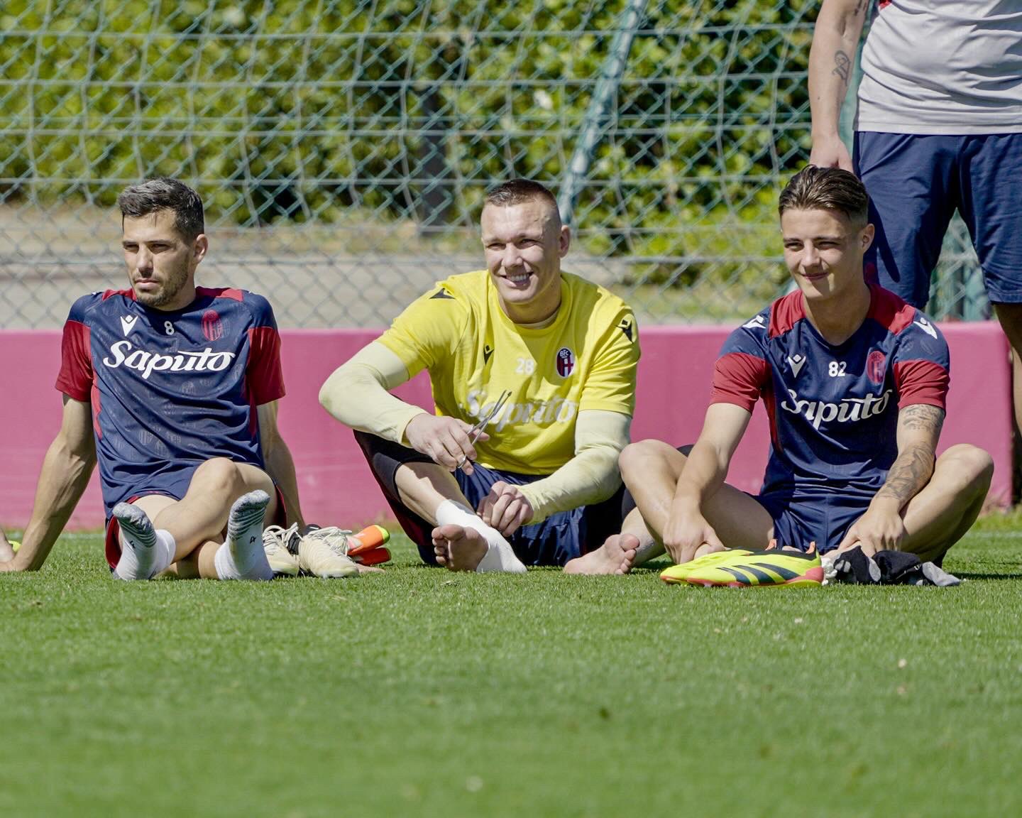 Allenamento pre Roma-Bologna (© Bologna FC 1909)