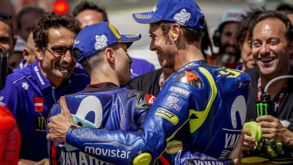 Rossi e Vinales compagni di squadra in Yamaha nel 2018