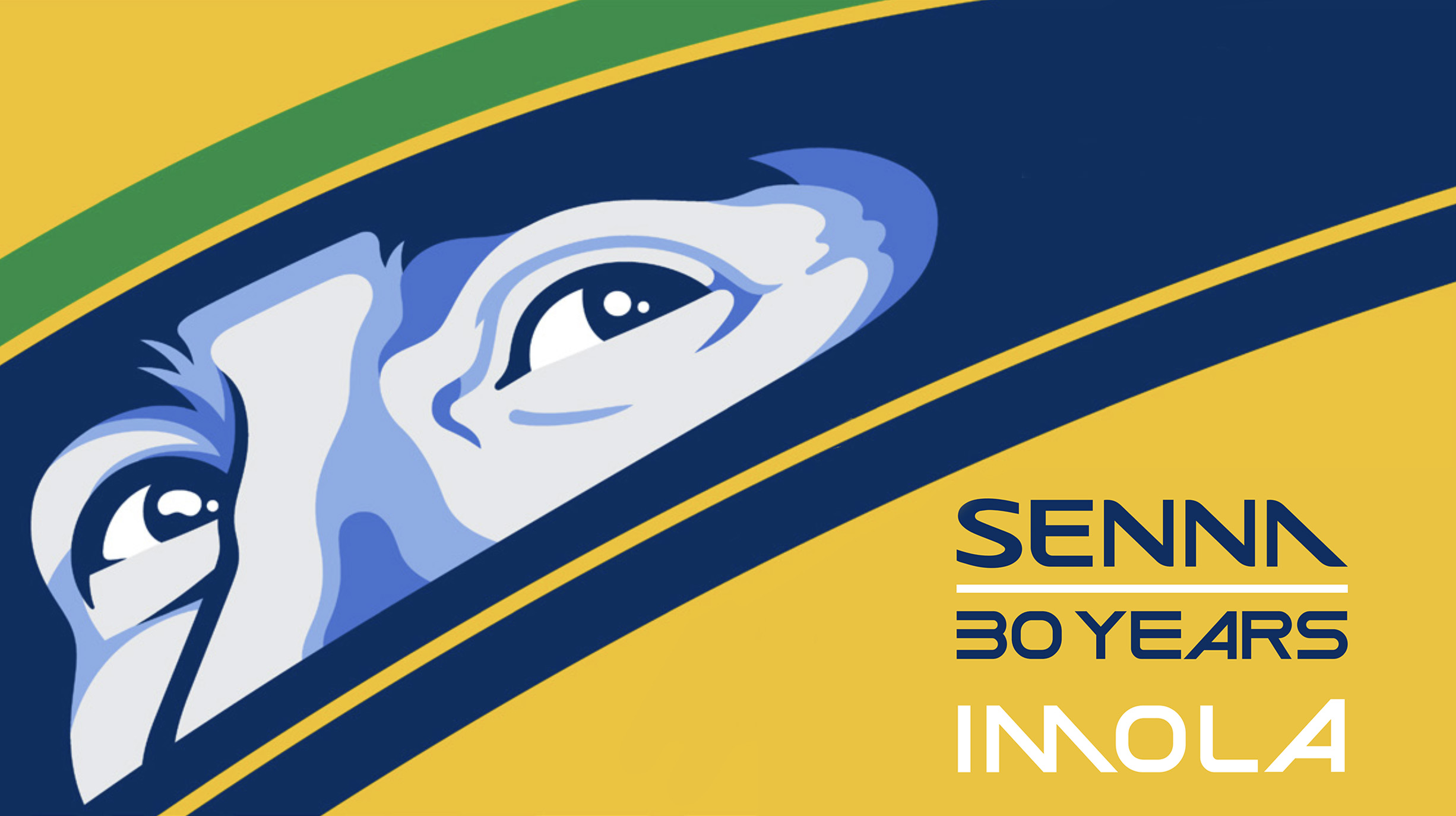 Il logo dell'evento Senna 30 anni