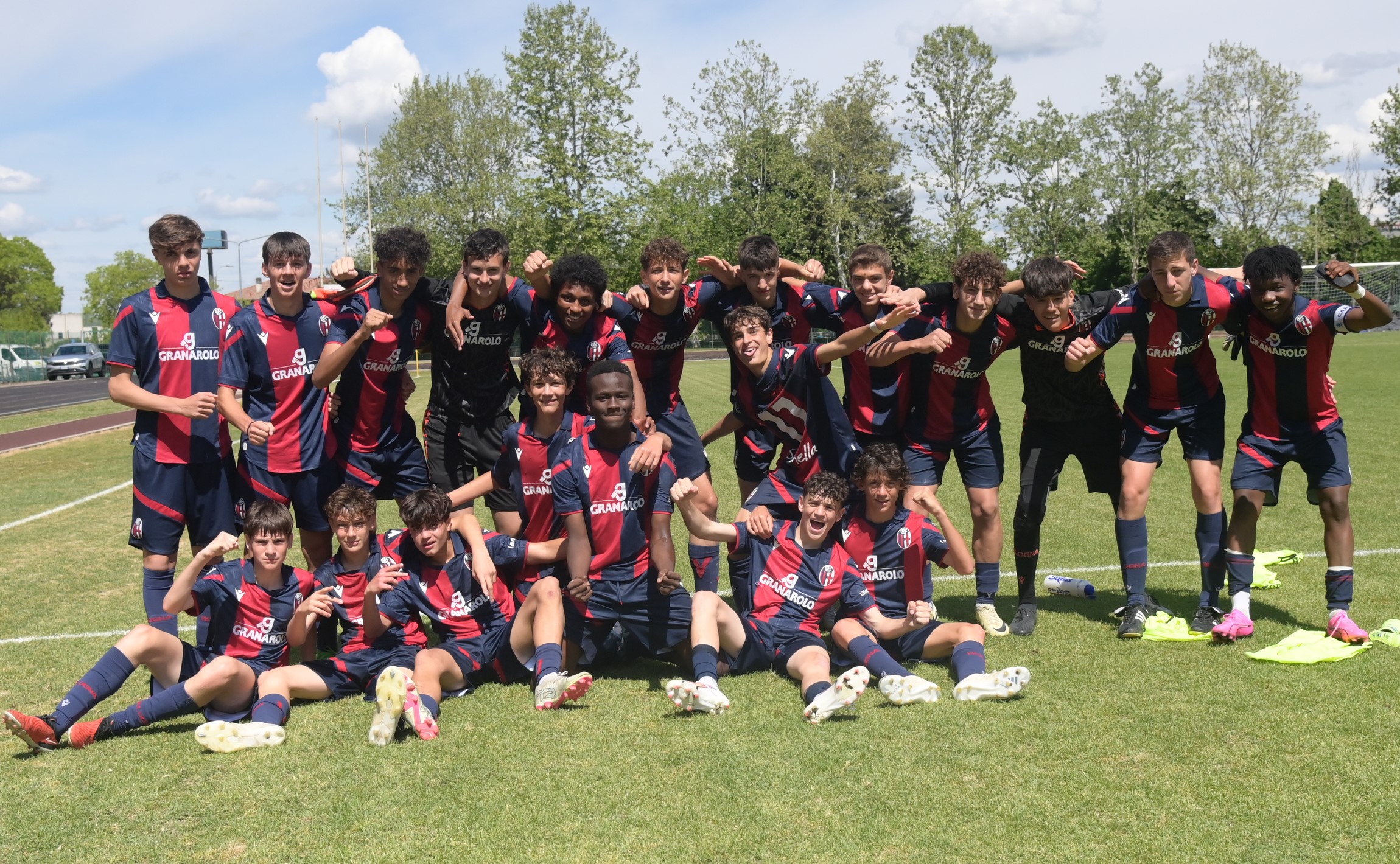 Under 15 dopo la vittoria contro il Napoli