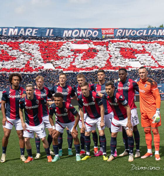 La squadra prima di Bologna - Udinese, serie A 23/24 a Fort Dall'Ara( © Damiano Fiorentini)-