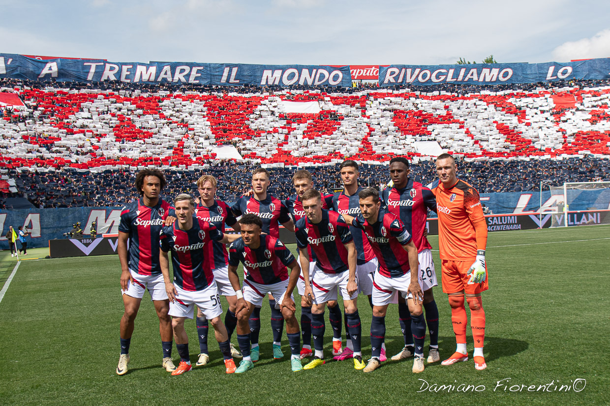La squadra prima di Bologna - Udinese ( © Damiano Fiorentini)