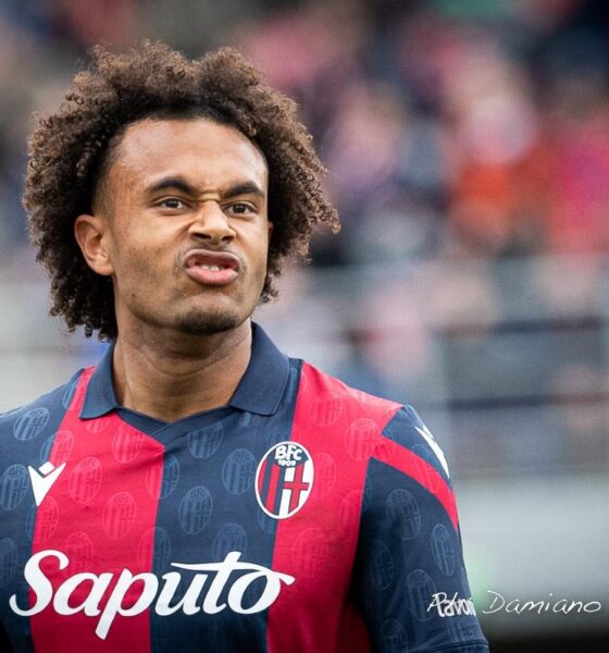 Zirkzee in campo con il Bologna