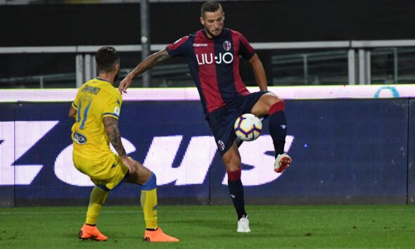 Mitchell Dijks in un Frosinone-Bologna