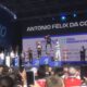 Antonio Felix Da Costa festeggia la vittoria momentanea all'E-Prix di Misano 2024