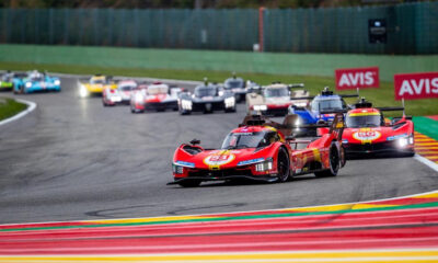 Le fasi iniziali della 6 Ore di Spa 2023, con le Ferrari in testa (© FIA WEC)