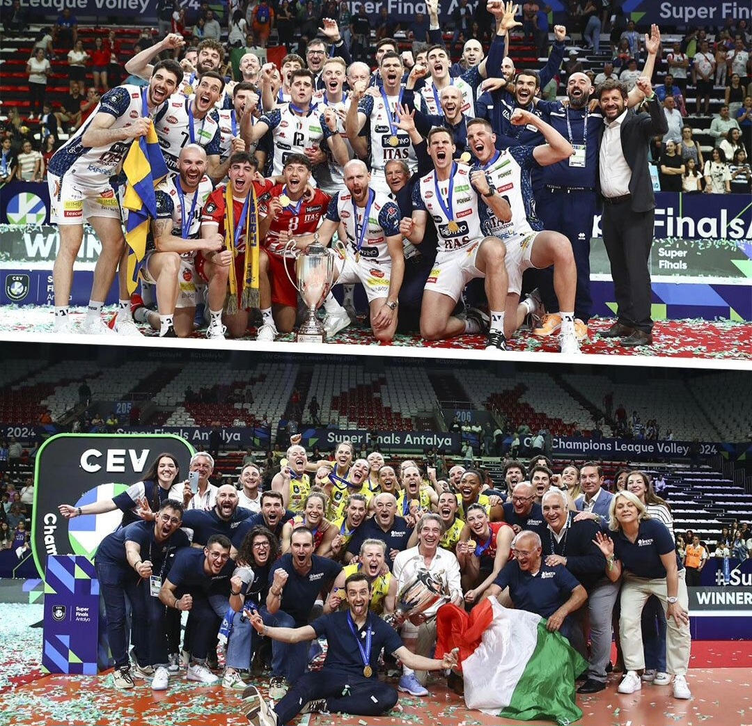 Trento e Imoco Volley vincono la CEV Champions League 23/24