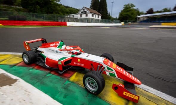 Rafael Camara (Prema) durante Gara 2 del round 2 della FRECA a Spa-Francorchamps