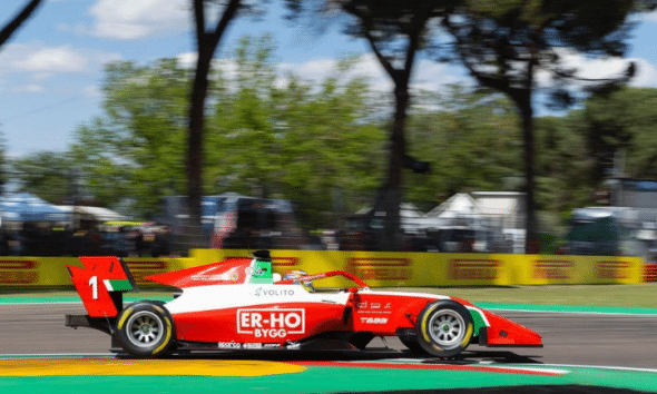 Dino Beganovic in azione durante il weekend di Imola