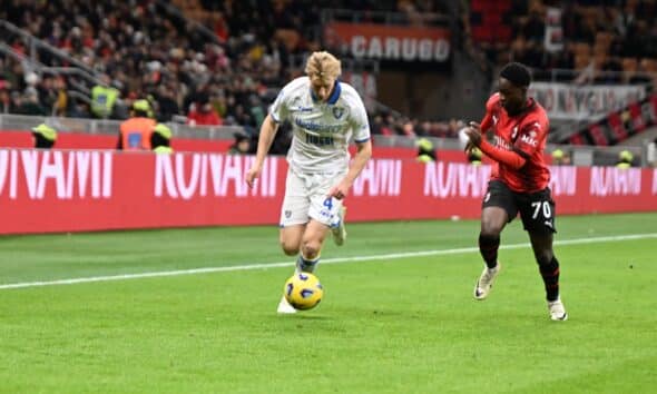 Marco Brescianini, centrocampista del Frosinone che piace al Bologna