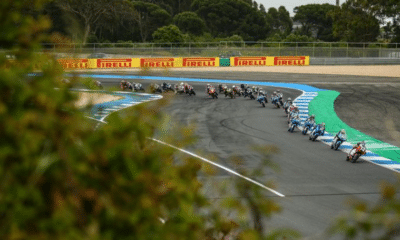 Il campionato FIM JuniorGP World Championship in azione durante il round dell'Estoril