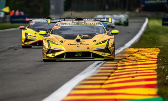 Amaury Bonduel, vincitore di Gara 2 del Super Trofeo a Spa (© Lamborghini)