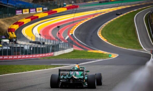 Adam Fitzgerald del team piacentino RPM in azione durante il round di Spa della FRECA 2023