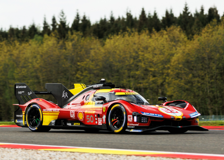 La Ferrari 499P #50 in azione a Spa-Francorchamps