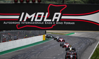 Brando Badoer conduce Gara 3 del round di Imola di F4 Italia 2023