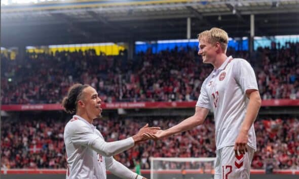 Victor Kristiansen, uno dei tanti rossoblù impegnati ieri sera