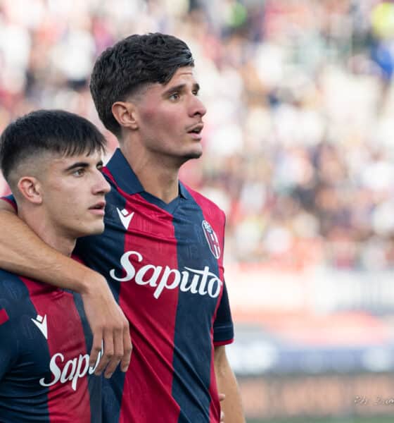 El Azzouzi e Corazza, giocatori del Bologna in prestito (Damiano Fiorentini / 1000 Cuori Rossoblù)