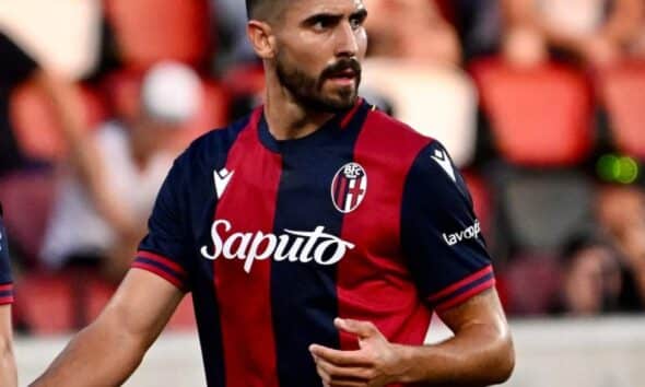 Martin Erlic in gol durante Bologna-Südtirol calciomercato