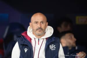 Vincenzo Italiano durante Bologna-Monaco (Foto di Damiano Fiorentini)