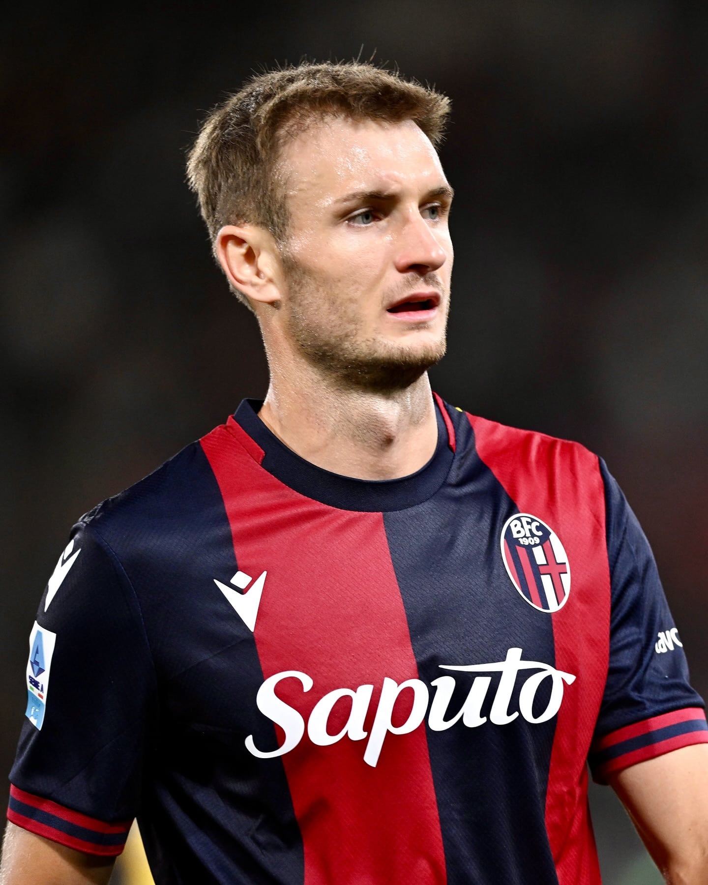 Posch, uno dei giocatori rossoblù in prestito (©Bologna FC 1909)