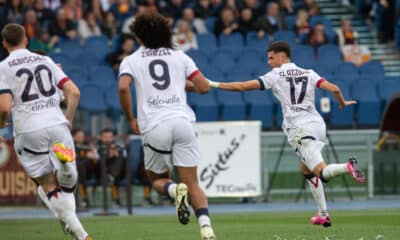 El Azzouzi segna in Roma-Bologna della stagione 23/24 (©Damiano Fiorentini)
