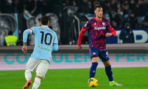 Sam Beukema in Lazio-Bologna (© Bologna FC 1909)