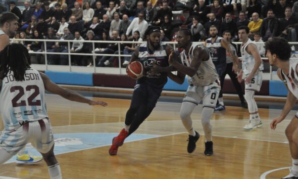 DeShawn Freeman in Real Sebastiani Rieti - Fortitudo Flats Service Bologna (©Mauro Donati - Fortitudo Flats Service Bologna)