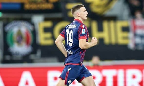 Lewis Ferguson, tornato in campo contro il Lecce (© Bologna FC 1909)