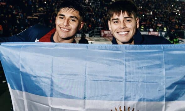 Santiago Castro e Benjamin Dominguez, tra i giocatori rossoblù convocati con le proprie Nazionali (©Bologna FC 1909)