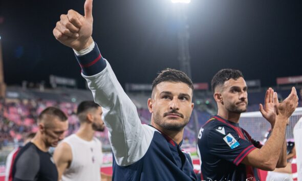 Riccardo Orsolini al Dall'Ara (Crediti Damiano Fiorentini)