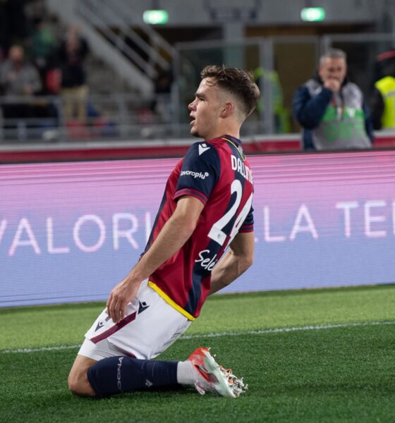 Thijs Dallinga, autore del momentaneo 1-0 in Bologna-Napoli (© Damiano Fiorentini)