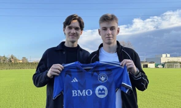 Hennadii Synchuk e Luca Saputo con la maglia del Montreal