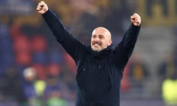 Vincenzo Italiano dopo Cagliari-Bologna (© Bologna FC 1909)