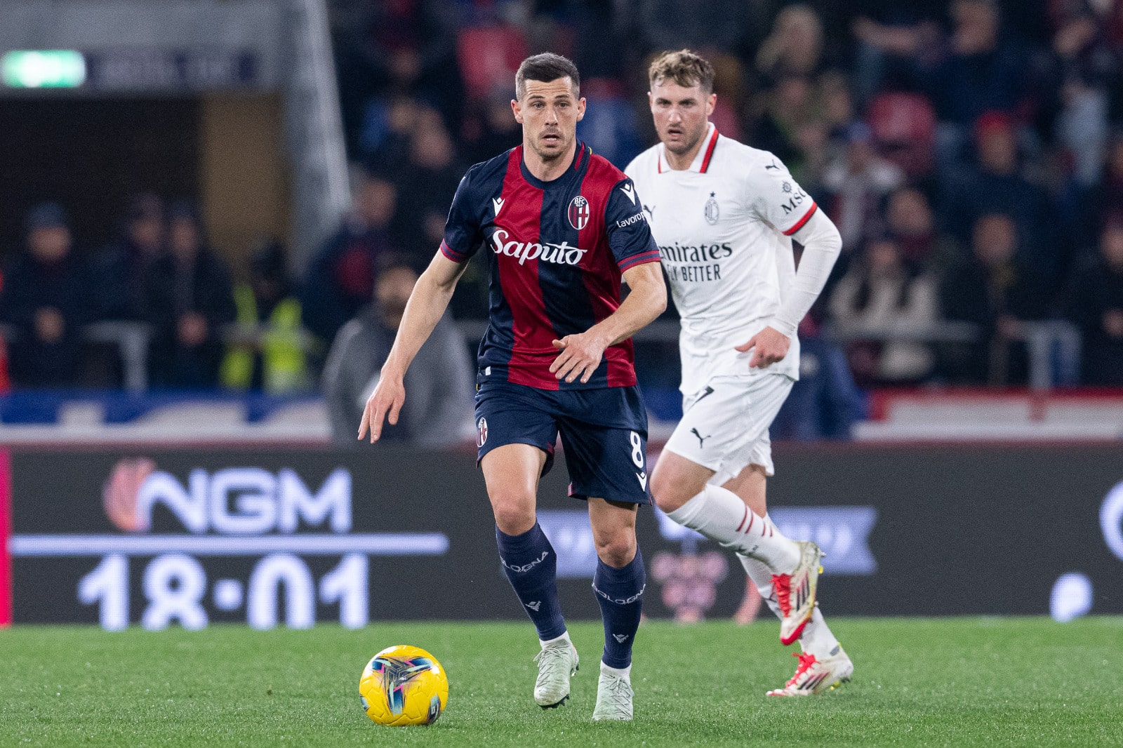 Freuler in Bologna-Milan 2-1 2024/25