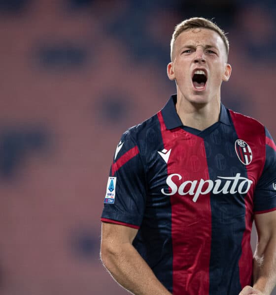 Ferguson esulta in Bologna-Lazio 2023/24