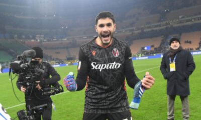 Federico Ravaglia dopo la sfida di Coppa Italia a San Siro