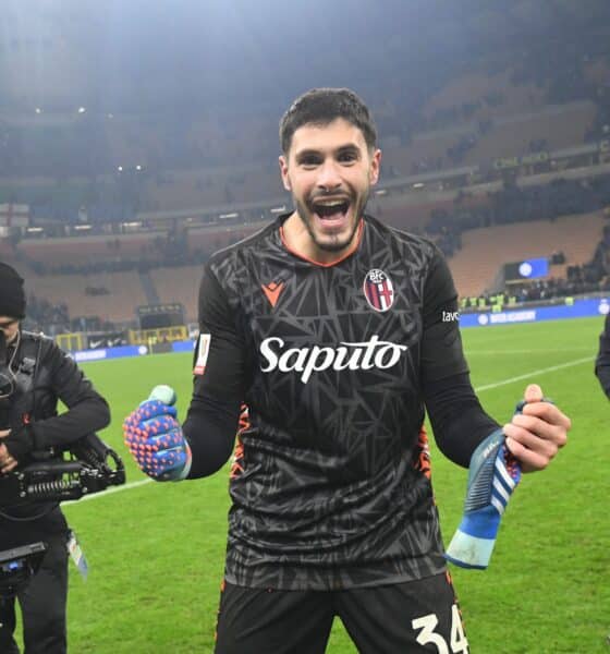 Federico Ravaglia dopo la sfida di Coppa Italia a San Siro