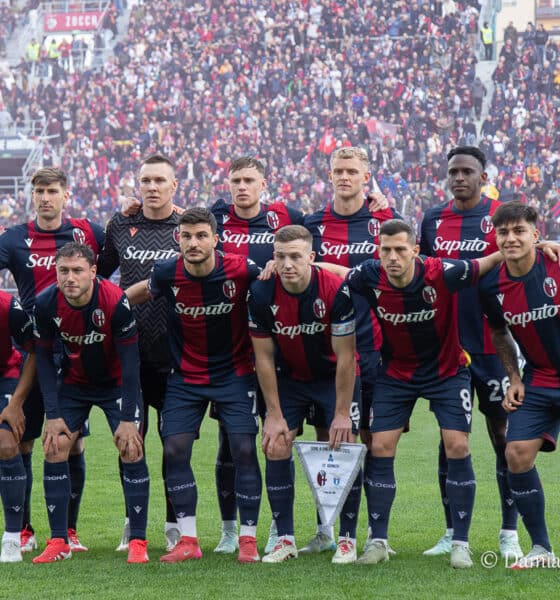 Il Bologna pre Bologna-Lazio (© Damiano Fiorentini)