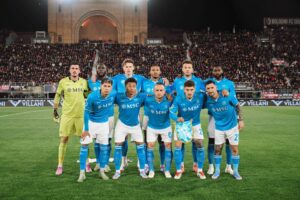 La formazione azzurra in Bologna-Napoli