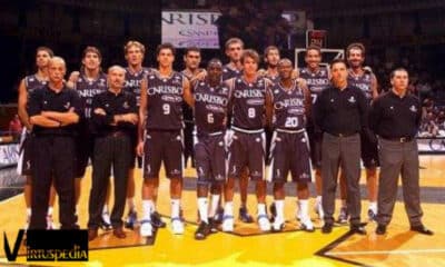 Virtus-Caserta. Virtus 2004/05: Bastoni, Venturoli, Pelussi, Consolini, Casoli, Maestrello, Podestà, Brewer, Begic, Parente, Flamini, Guyton, Davison, Gavrilovic, Li Vecchi, Teglia