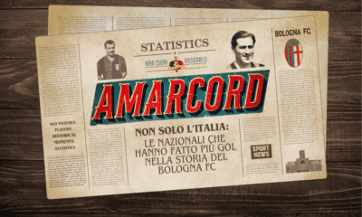 Amarcord - Le Nazionali che hanno fatto più gol nella storia del Bologna FC - 1000 Cuori Rossoblù
